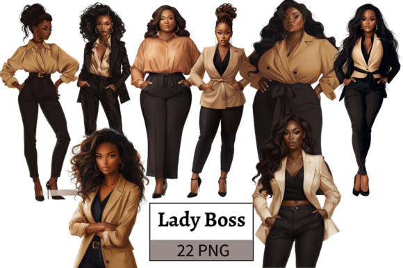 African American Lady Boss Clipart PNG: Elevate Your Projects