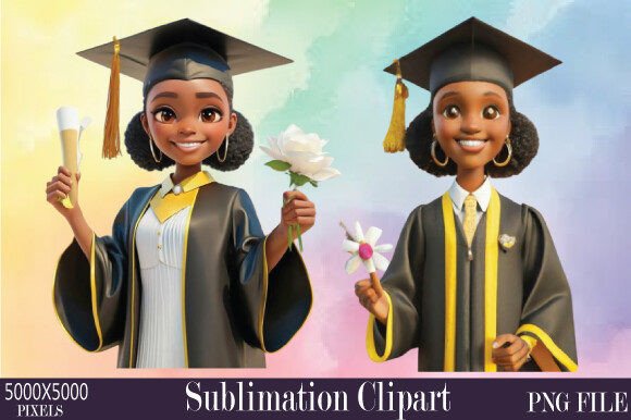 Graduation Watercolor Clipart 67: Beyond the Standard Tassel