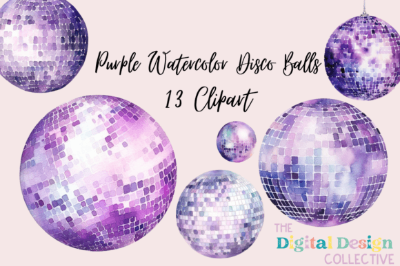 Infusing Magic: The Versatility of Purple Watercolor Disco Balls