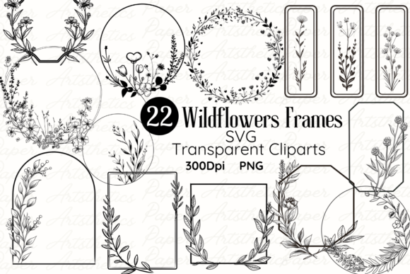 Wildflower Frames SVG Wildflower Clipart: A Designer's Guide